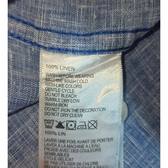 Tommy Bahama Mens Linen Shirt XL - Camp Collar - Picture 6 of 8